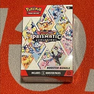 New and sealed Pokémon Prismatic Evolutions Booster Bundle 6 packs
